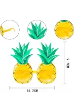 Tropikal Hawaii Ananas Şekilli Parti Gözlüğü 9.5 X 14 Cm Tropikal Hawaii Ananas Şekilli Parti Gözlüğü 9.5 X 14 Cm