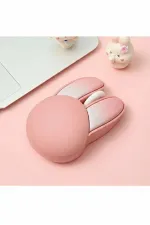 Tavşan Figürlü Kablosuz Mouse Pil Dahil Etiket Hediyeli Pembe Tavşan Figürlü Kablosuz Mouse Pil Dahil Etiket Hediyeli Pembe