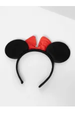 Kırmızı Fiyonklu Minnie Mouse Taç Fare Tacı Kafa Bandı Kırmızı Fiyonklu Minnie Mouse Taç Fare Tacı Kafa Bandı