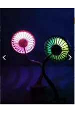 Portatif Işıklı Mini Klipsli Fan Portatif Işıklı Mini Klipsli Fan