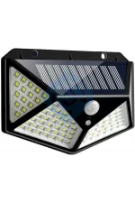 100 Led Dış Mekan Solar Aydınlatma Fotoselli Solar Lamba Hareket Sensörlü