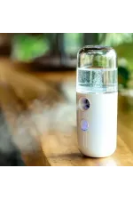Şarjlı Mini Yüz Nemlendirici Dezenfektan Cihazı Mist Sprayer Şarjlı Mini Yüz Nemlendirici Dezenfektan Cihazı Mist Sprayer
