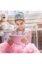 Karlar Ülkesi Mavi Kalpli Taşlı Elsa Tacı Karlar Ülkesi Mavi Kalpli Taşlı Elsa Tacı