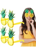 Tropikal Hawaii Ananas Şekilli Parti Gözlüğü 9.5 X 14 Cm Tropikal Hawaii Ananas Şekilli Parti Gözlüğü 9.5 X 14 Cm