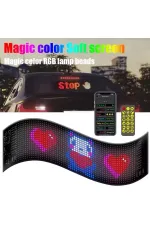 Led Panel Cama Yapışan Telefon Kontrollü Led Ekran Panel 16*64 Led Sayısı Led Panel Cama Yapışan Telefon Kontrollü Led Ekran Panel 16*64 Led Sayısı