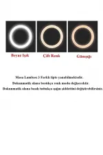 Şarjlı Sarı Ve Beyaz Renk Masa Lambası Wt-005 Şarjlı Sarı Ve Beyaz Renk Masa Lambası Wt-005