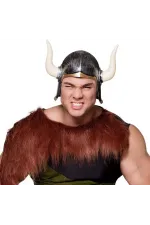 Mega Boynuzlu Viking Ivar Kaskı Eskitilmiş Desen Gümüş Renk Mega Boynuzlu Viking Ivar Kaskı Eskitilmiş Desen Gümüş Renk