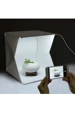 Ürün Çekim Çadırı Mini Fon Fotoğraf Stüdyosu Ledli Işık Perdesi Ürün Çekim Çadırı Mini Fon Fotoğraf Stüdyosu Ledli Işık Perdesi