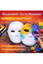 Boyanabilir Surat Model Maske – Lastikli | Kendin Tasarla Boyanabilir Surat Model Maske – Lastikli | Kendin Tasarla