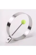 Metalik Daire Şeklinde Metal Omlet Yumurta Ve Krep Kalıpları Metalik Daire Şeklinde Metal Omlet Yumurta Ve Krep Kalıpları