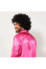 Siyah Renk Kıvırcık Afro Bonus Peruk Siyah Renk Kıvırcık Afro Bonus Peruk