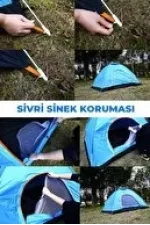 Otomatik Havada Açılan Su Geçirmez Çadır 4 Kişilik Otomatik Havada Açılan Su Geçirmez Çadır 4 Kişilik
