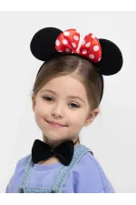 Minnie Mouse Kostüm Seti Taç Kuyruk Papyon Gösteri Seti Minnie Mouse Kostüm Seti Taç Kuyruk Papyon Gösteri Seti
