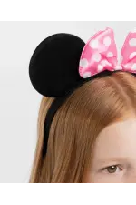Pembe Fiyonklu Minnie Mouse Tacı Mini Kulak Pembe Fiyonklu Minnie Mouse Tacı Mini Kulak