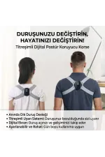 Dijital Ekran Titreşimli Dik Durma Korsesi Dijital Ekran Titreşimli Dik Durma Korsesi
