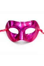 Metalize Parlak Parti Maskesi Pembe Renk 16x7 Cm