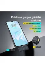 2 Adet Profesyonel Kablosuz Yaka Mikrofonu Lighting Uyumlu Manyetik Klipsli 2 Adet Profesyonel Kablosuz Yaka Mikrofonu Lighting Uyumlu Manyetik Klipsli