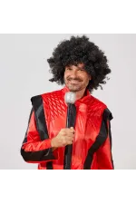 Siyah Renk Kıvırcık Afro Bonus Peruk Siyah Renk Kıvırcık Afro Bonus Peruk