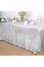 Gümüş Metalize Masa Eteği 275x75 Cm – Kendinden Yapışkanlı Gümüş Metalize Masa Eteği 275x75 Cm – Kendinden Yapışkanlı