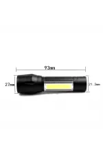 Mini Çok Güçlü Şarjlı El Feneri (xpe-cob Led ) Wt-030 Mini Çok Güçlü Şarjlı El Feneri (xpe-cob Led ) Wt-030