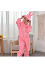 Çocuk Tavşan Kostümü Pembe Renk 4-5 Yaş 100 Cm Çocuk Tavşan Kostümü Pembe Renk 4-5 Yaş 100 Cm