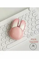 Tavşan Figürlü Kablosuz Mouse Pil Dahil Etiket Hediyeli Pembe Tavşan Figürlü Kablosuz Mouse Pil Dahil Etiket Hediyeli Pembe