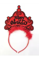 Happy Birthday Yazılı Neon Renk Taç 12 Adet Happy Birthday Yazılı Neon Renk Taç 12 Adet