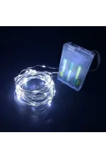 Gd957 Şerit Pilli Aydınlatma 3 Metre 30 Adet Beyaz Peri Led Gd957 Şerit Pilli Aydınlatma 3 Metre 30 Adet Beyaz Peri Led