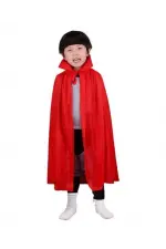 Kırmızı Renk Yakalı Pelerin Çocuk Boy 90 Cm Kırmızı Renk Yakalı Pelerin Çocuk Boy 90 Cm
