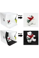 Ürün Çekim Çadırı Mini Fon Fotoğraf Stüdyosu Ledli Işık Perdesi Ürün Çekim Çadırı Mini Fon Fotoğraf Stüdyosu Ledli Işık Perdesi