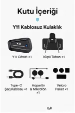 Y11 Bluetooth Kulaklık Mikrofonlu Motosiklet Kulaklığı İntercom Bt 5.3 Y11 Bluetooth Kulaklık Mikrofonlu Motosiklet Kulaklığı İntercom Bt 5.3