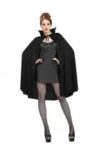 Siyah Renk Yakalı Halloween Pelerini 90 Cm Siyah Renk Yakalı Halloween Pelerini 90 Cm