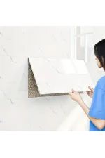 Beyaz Mermer Desenli Alüminyum Plastik Duvar Sticker Beyaz Mermer Desenli Alüminyum Plastik Duvar Sticker