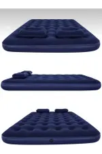 Çift Kişilik Şişme Yatak Dahili Pompalı 203x152x22 Cm 2 Yastıklı Çift Kişilik Şişme Yatak Dahili Pompalı 203x152x22 Cm 2 Yastıklı