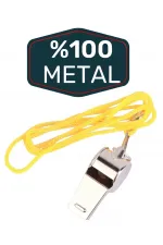 Metal Ipli Hakem Ve Deprem Düdüğü (24'lü) Metal Ipli Hakem Ve Deprem Düdüğü (24'lü)