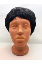 Siyah Renk Kısa Kesim İçi Astarlı Erkek Peruğu Siyah Renk Kısa Kesim İçi Astarlı Erkek Peruğu