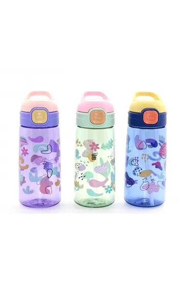 Renkli Pipetli Suluk 600 Ml Bpa İçermez Alk2968 Renkli Pipetli Suluk 600 Ml Bpa İçermez Alk2968