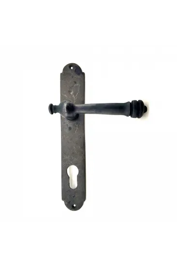 Antika Tarz Dekoratif Pirinç Taşra Banyo Kapı Kolu - 220x35 Mm, Oksit Antika Tarz Dekoratif Pirinç Taşra Banyo Kapı Kolu - 220x35 Mm, Oksit