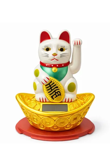 Güneş Enerjili Sallanan Şans Kedisi - Maneki Neko Alk4522 Güneş Enerjili Sallanan Şans Kedisi - Maneki Neko Alk4522