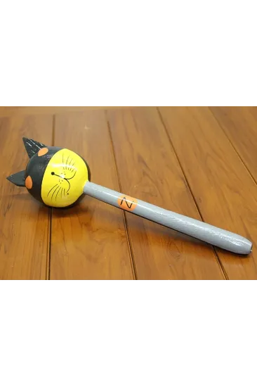 Ahşap Kedili Batman Marakas Tekli Polos:25 Ahşap Kedili Batman Marakas Tekli Polos:25