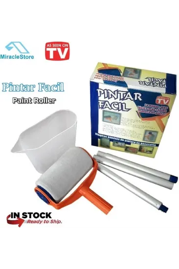 Pintar Facil Pratik Damlatmayan Boya Rulosu Ve Fırçası Pintar Facil Pratik Damlatmayan Boya Rulosu Ve Fırçası