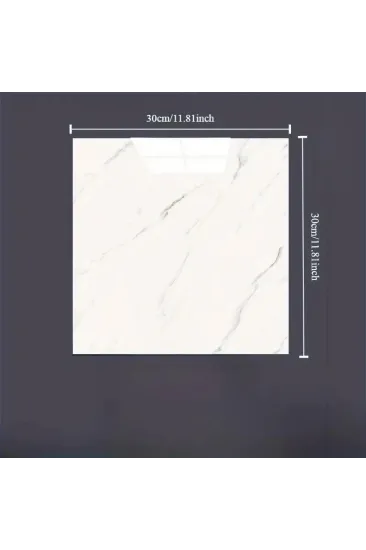 Beyaz Mermer Desenli Alüminyum Plastik Duvar Sticker (30*30) Beyaz Mermer Desenli Alüminyum Plastik Duvar Sticker (30*30)
