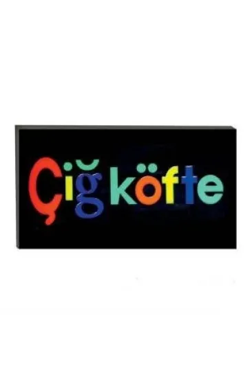 Işıklı Tak Çalıştır Hazır Tabela Çiğ Köfte Işıklı Tak Çalıştır Hazır Tabela Çiğ Köfte
