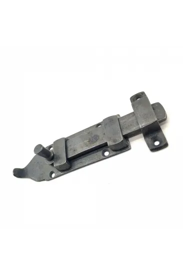 Antika Tarz Dekoratif Pirinç Yassı Kapı Sürgüsü - 35x145 Mm, Oksit