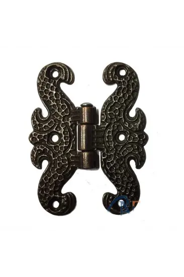 Zamak Kelebek Menteşe - Büyük, 50x67mm, Oksit, 100 Adet Zamak Kelebek Menteşe - Büyük, 50x67mm, Oksit, 100 Adet