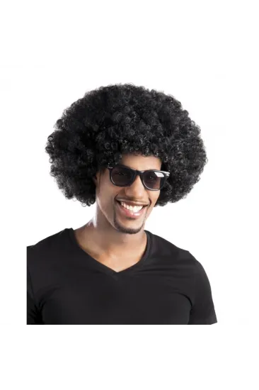 Siyah Renk Kıvırcık Afro Bonus Peruk Parti Peruğu Siyah Renk Kıvırcık Afro Bonus Peruk Parti Peruğu