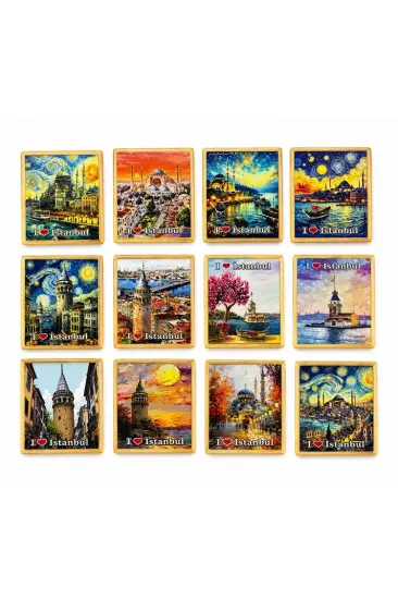 İstanbul Temalı Buzdolapı Süsü Magnet Alk5404 İstanbul Temalı Buzdolapı Süsü Magnet Alk5404