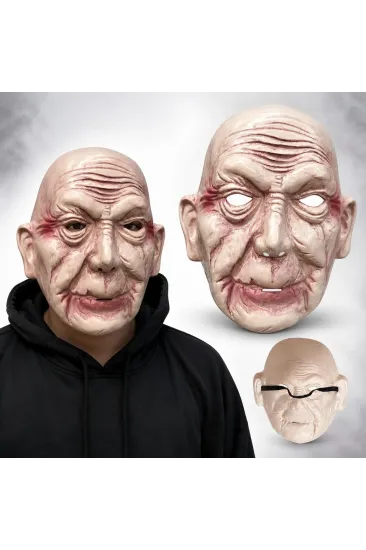 Korkunç Yaşlı Adam Gerçekçi İhtiyar Maske Korkunç Yaşlı Adam Gerçekçi İhtiyar Maske