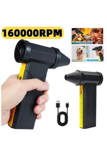 Turbo Jet 160000rpm Şarjlı Turbo Jet Şiddetli Fan Yüksek Hızlı Güçlü Hava Üfleyici Araç Süpürgesi Turbo Jet 160000rpm Şarjlı Turbo Jet Şiddetli Fan Yüksek Hızlı Güçlü Hava Üfleyici Araç Süpürgesi