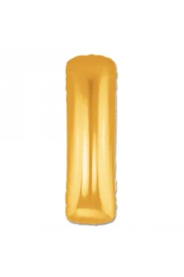 I Harf Folyo Balon Altın Renk 40 İnç I Harf Folyo Balon Altın Renk 40 İnç